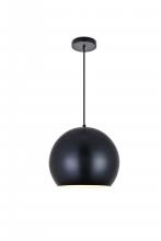 Elegant LD2405BK - Kasey 1 Light Black Pendant