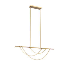 Alora Lighting LP317448VB - Aryas 48-in Vintage Brass LED Linear Pendant