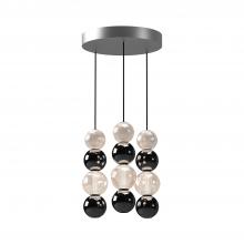 Alora Lighting MP321803PN - Onyx 3 Head Polished Nickel LED Multi Pendant