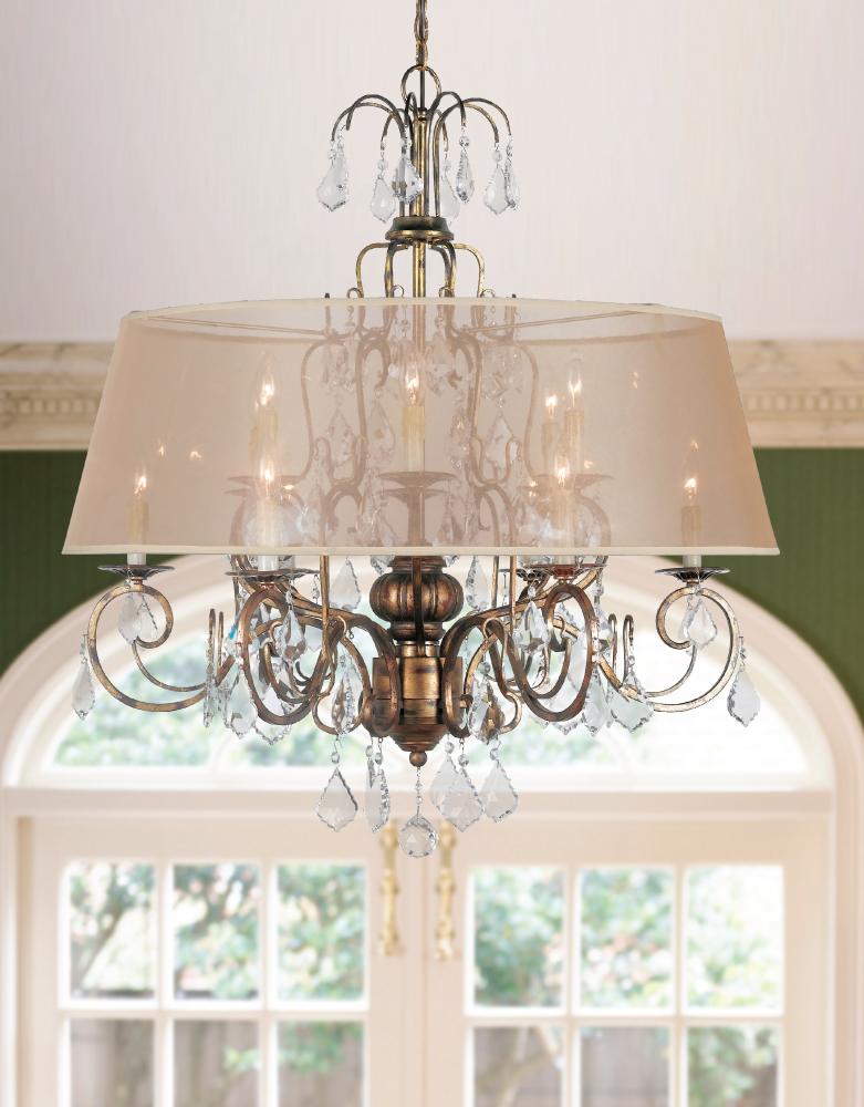 Belle Marie Collection 12-Light Antique Gold Chandelier