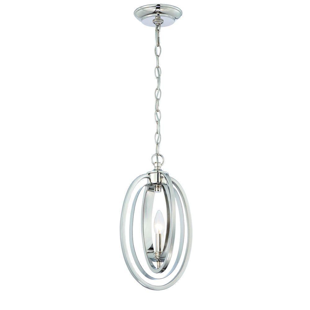 Rondure Collection Polished Nickel Mini Pendant