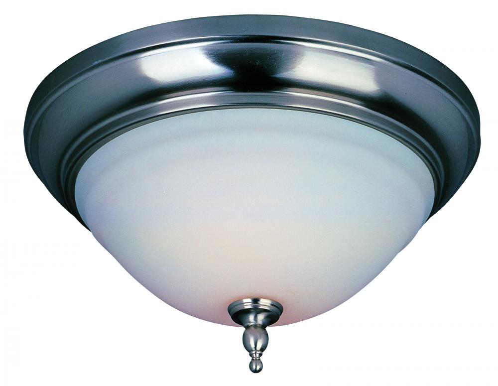 Montpellier Collection 2-Light Satin Nickel Ceiling Flushmount