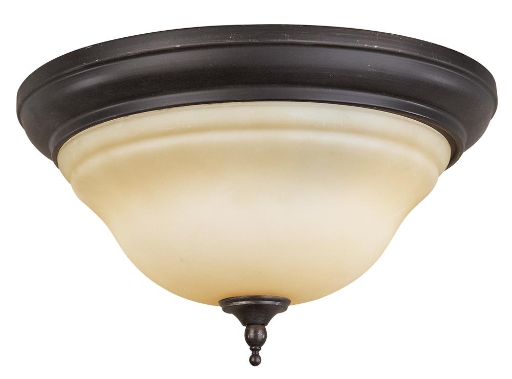 Montpellier 2-Light Oil-Rubbed Bronze Ceiling Flushmount