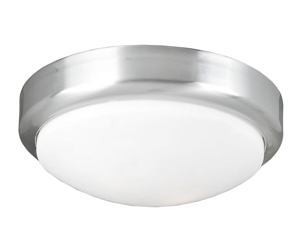 2-Light Brushed Nickel Flushmount