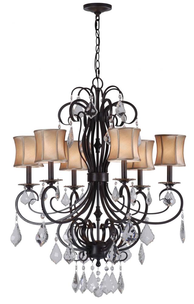 Annelise 6-Light Bronze Chandelier