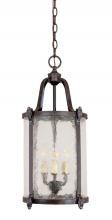 World Imports WI166389 - Old Sturbridge Collection 3-Light Bronze Indoor/Outdoor Semi-Flushmount Light