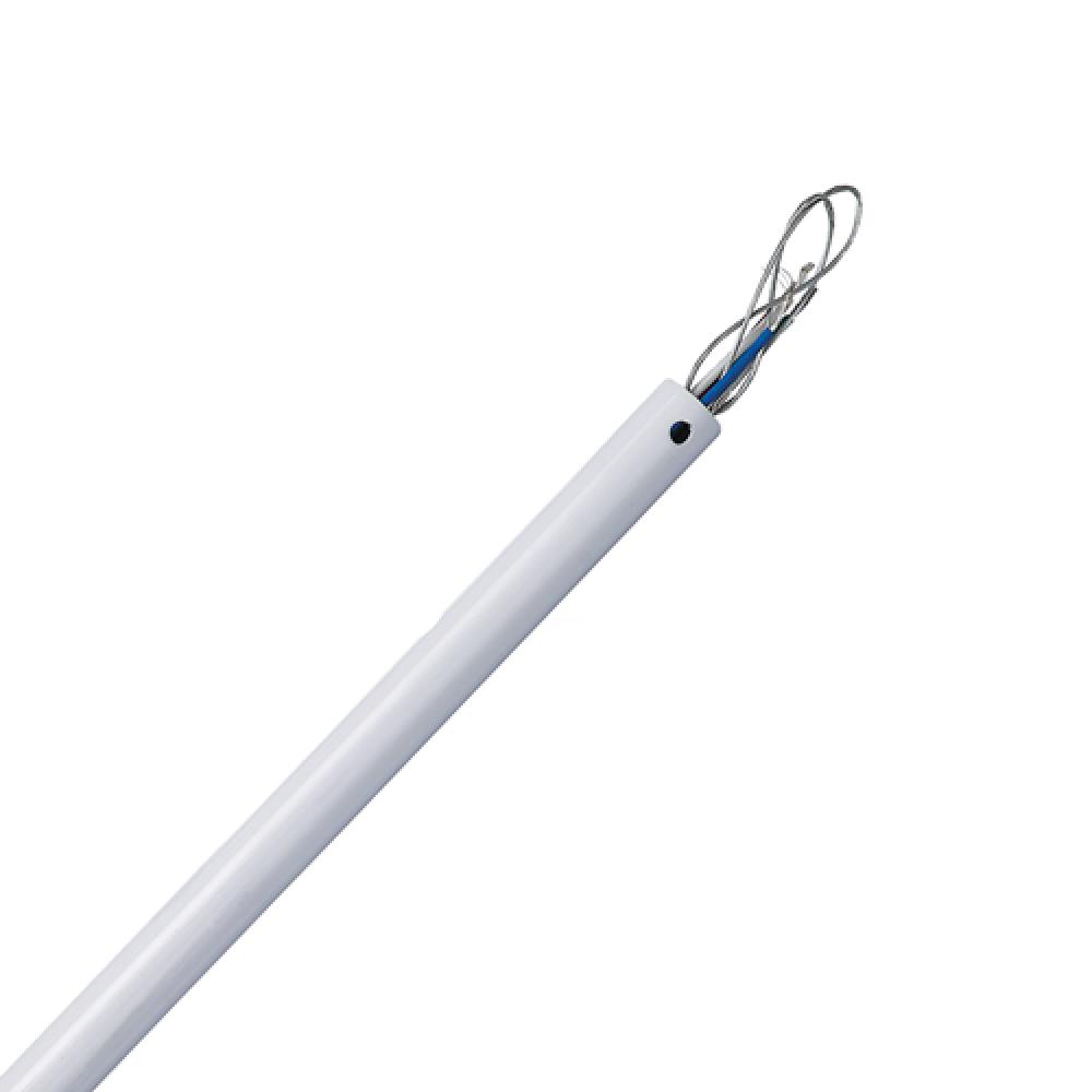 Downrod, 36" White, C/W Wiring Harness