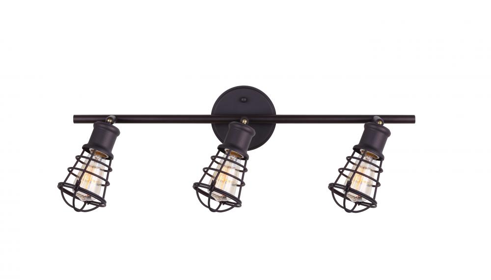 Otto 3 Light Track Lighting, Graphite Finish