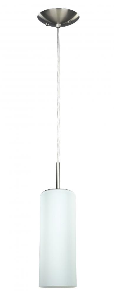 Toni, 1 Lt Cord Pendant, Flat Opal Glass, 100W Type A, 4 3/4" W x 63" H