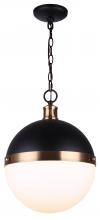 Canarm IPL708B01BKG - Delta 1 Light Pendant, Black Finish