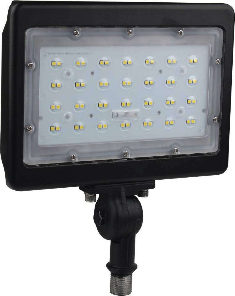 LED Large Flood Light- 50W - 3000K - Bronze Finish - 100-277V