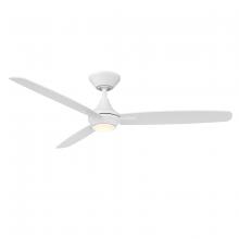 WAC Smart Fan Collection F-060L-MW - Blitzen Matte White WITH LUMINAIRE