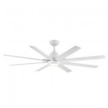 WAC Smart Fan Collection F-064L-MW - Mocha XL Matte White WITH LUMINAIRE