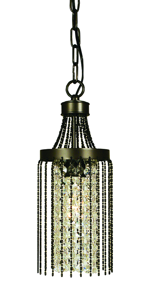 1-Light Brushed Nickel Guinevere Pendant