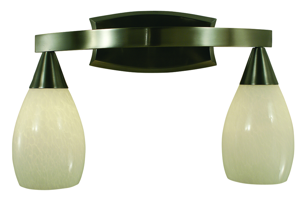 2-Light Brushed Nickel Simplicity Sconce