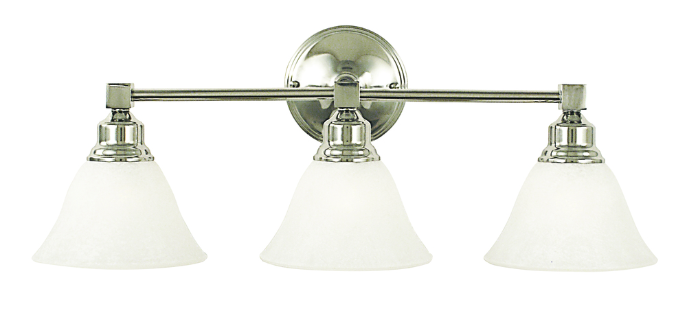 3-Light Polished Nickel Taylor Sconce