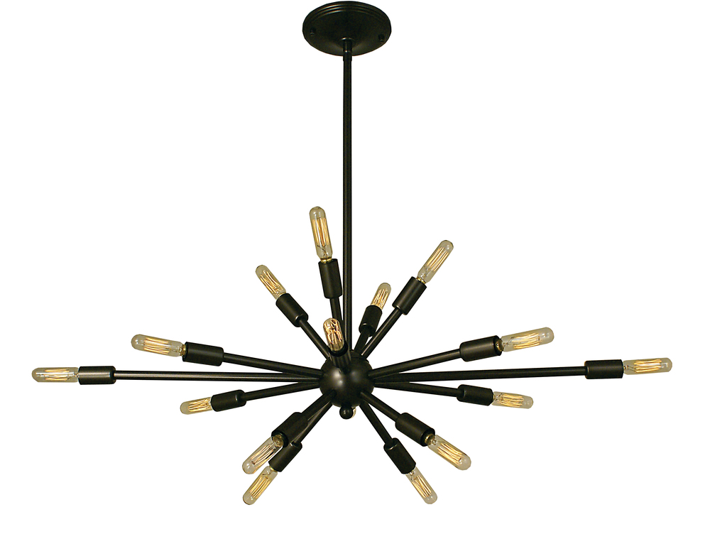 16-Light Brushed Nickel Simone Chandelier