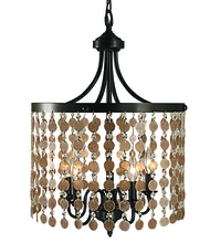 Framburg 2485 FB - 5-Light Frnch Brass Naomi Dining Chandelier