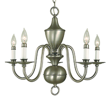 Framburg 2525 SP - 5-Light Satin Pewter Jamestown Dining Chandelier