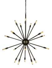 Framburg 4398 MB - 24-Light Mahogany Bronze Simone Chandelier