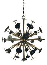 Framburg 4978 AB/MB - 20-Light Antique Brass/Mahogany Bronze Apogee Chandelier