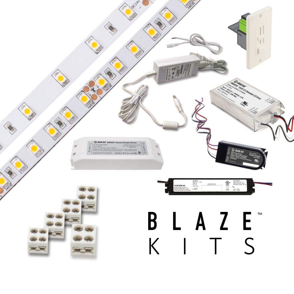 Blaze 100 LED Tape Light, 12V, 4200K, 16.4 ft. Spool with Plug-In Adapter