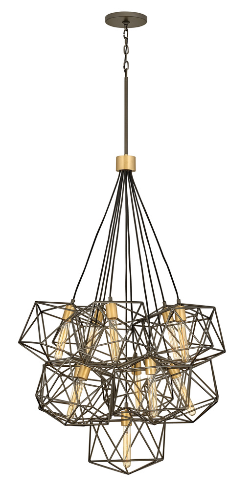 Medium Eleven Light Multi Tier Chandelier