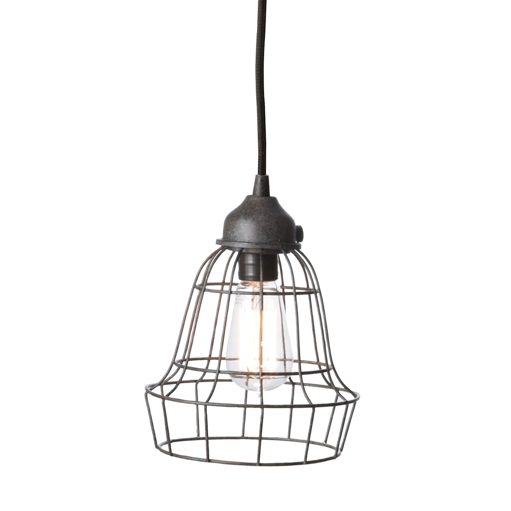 Wire Barrel 1-Light Mini Pendant