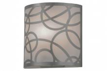 Meyda White 147034 - 10"W Fizz Deco Wall Sconce